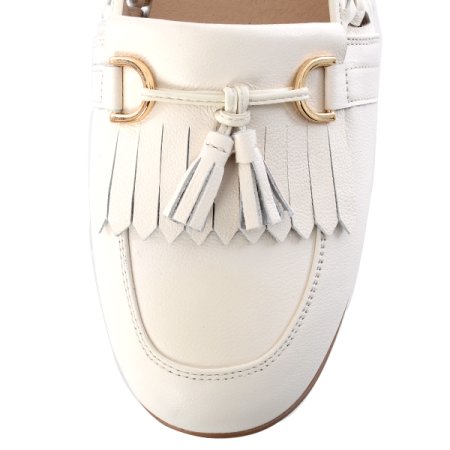 테슬 장식 메쉬 디테일 드라이빙 로퍼