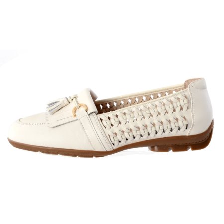 테슬 장식 메쉬 디테일 드라이빙 로퍼