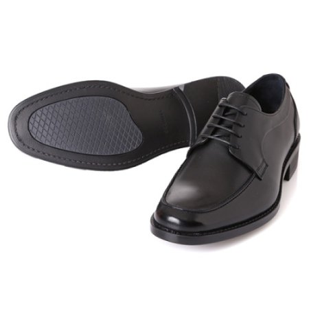 볼넓은 광폭 라인 정장 구두