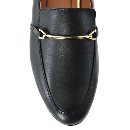 슬림한 바장식 포인트 로퍼