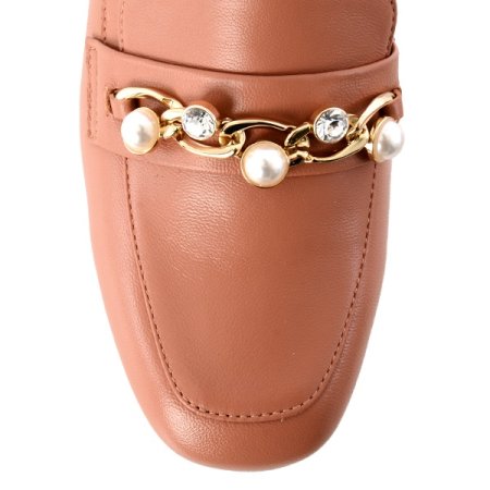 진주 장식 포인트 로퍼