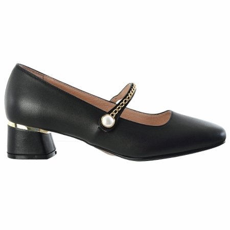 진주체인 장식 메리제인 펌프스