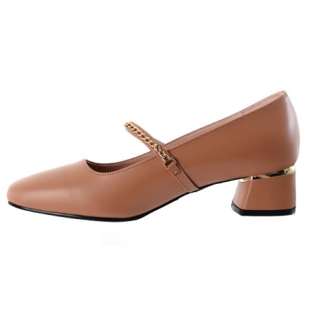 진주체인 장식 메리제인 펌프스