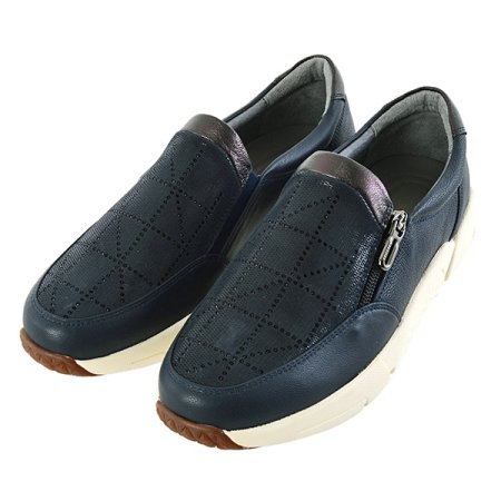 체크 패턴 라인 논슬립 슬립온