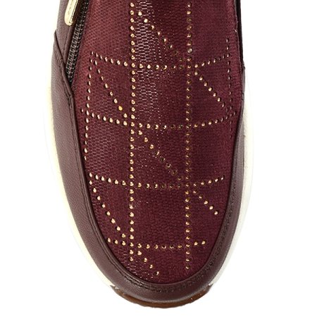 체크 패턴 라인 논슬립 슬립온