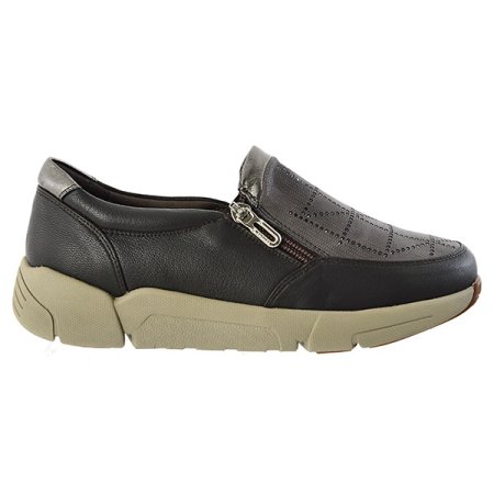 체크 패턴 라인 논슬립 슬립온