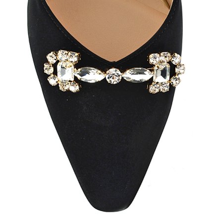 보석 장식 여성 펌프스