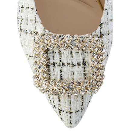 보성 장식 여성 펌프스