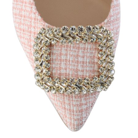 보석 장식 여성 펌프스