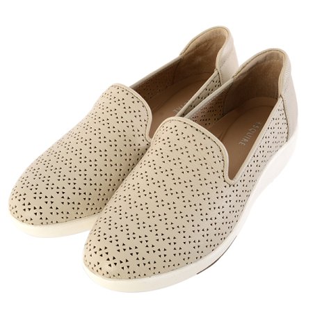 펀칭 디테일 여성 슬립온