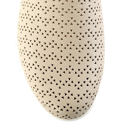 펀칭 디테일 여성 슬립온