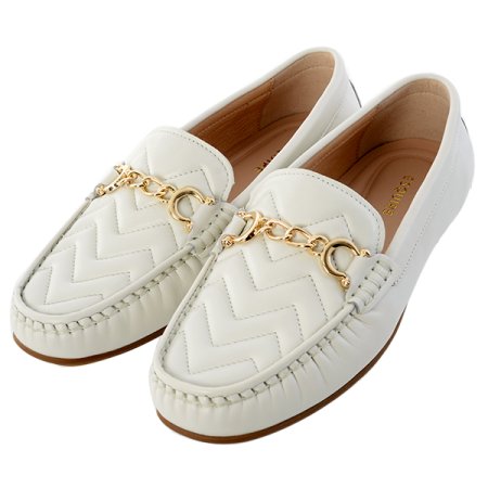 여성 퀼팅 자수 로퍼