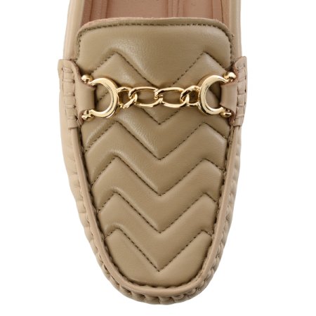 여성 퀼팅 자수 로퍼