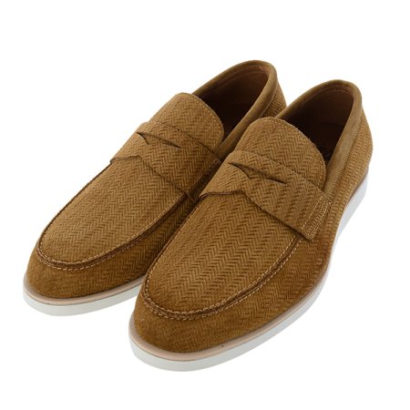 남성 격자무늬 패턴 로퍼