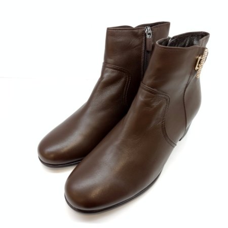 에스콰이아 여성 앵클 부츠 브라운