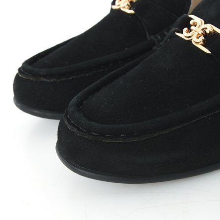 여성 스웨이드 퍼내피 로퍼