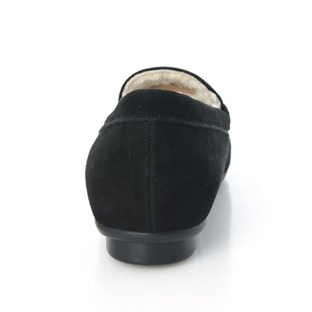 여성 스웨이드 퍼내피 로퍼