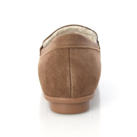 여성 스웨이드 퍼내피 로퍼