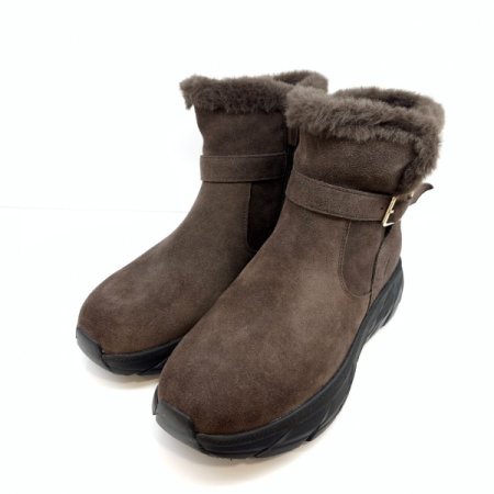 여성 방한 퍼내피 스웨이드 부츠