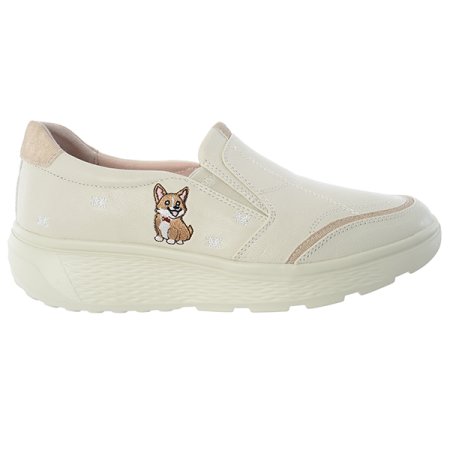 여성 경량 자수 슬립온