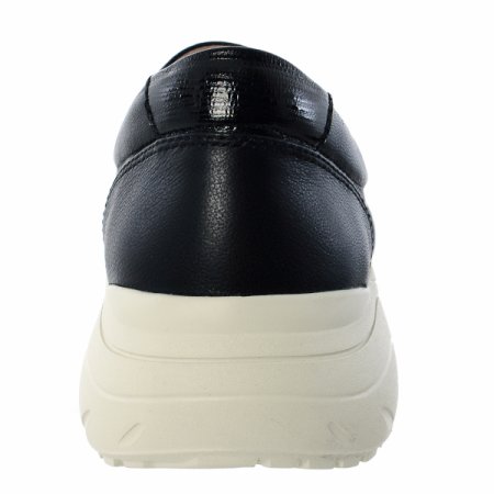 여성 경량 체크 자수 슬립온