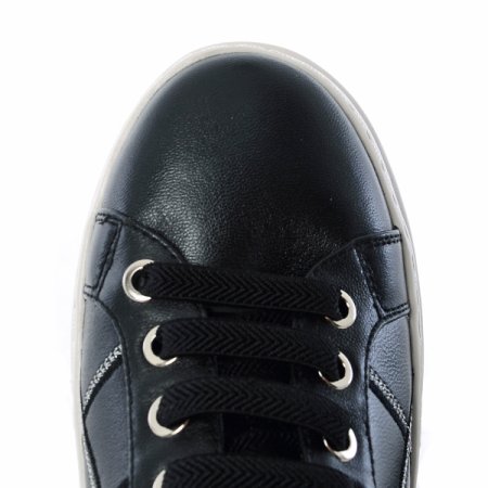 여성 자수 포인트 스니커즈