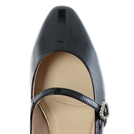 여성 세미 포인트 메리제인 펌프스