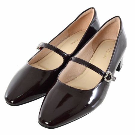 여성 세미 포인트 메리제인 펌프스