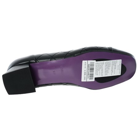 여성 스퀘어토 퀼팅 펌프스