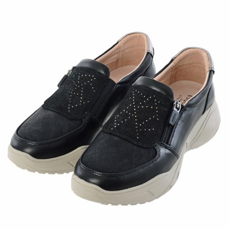 여성 사이드 지퍼 슬립온