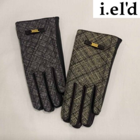 여성용 니트 콤비 장갑