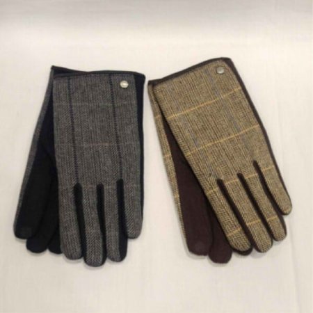 남성 헤링본 콤비 모직 장갑