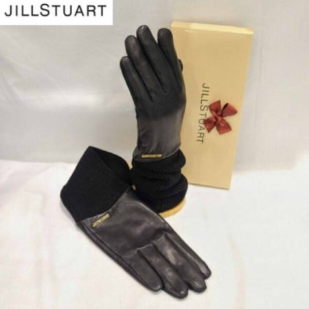 손목 니트 롱콤비 여성 가죽장갑