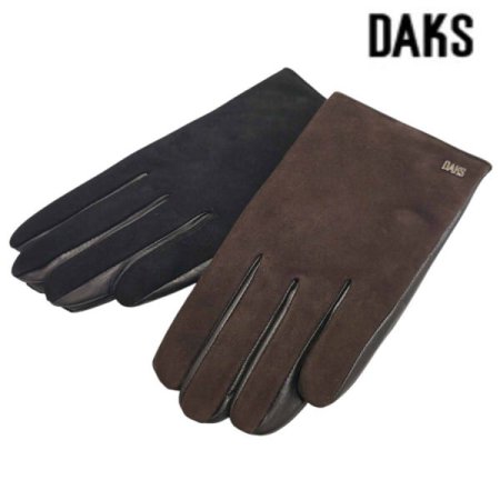 스웨이드 콤비 남성 가죽 장갑