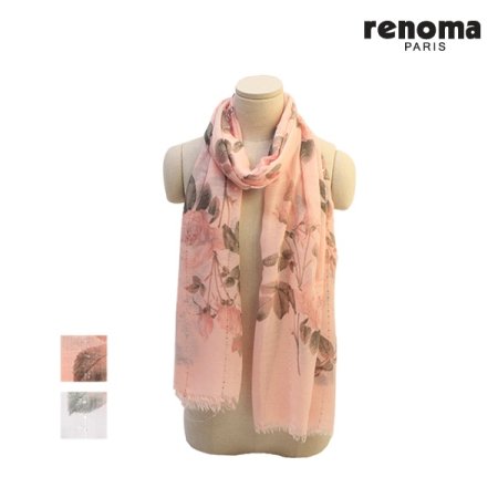 플라워 패턴 스카프