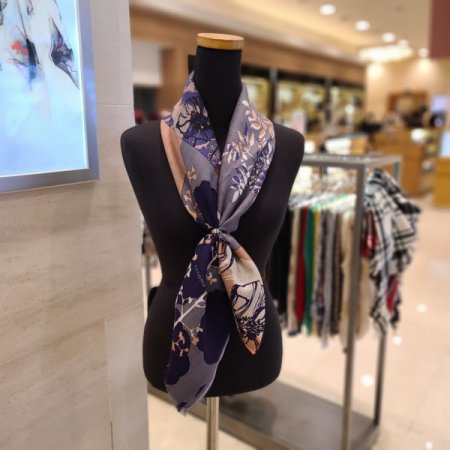 플라워 울 스카프