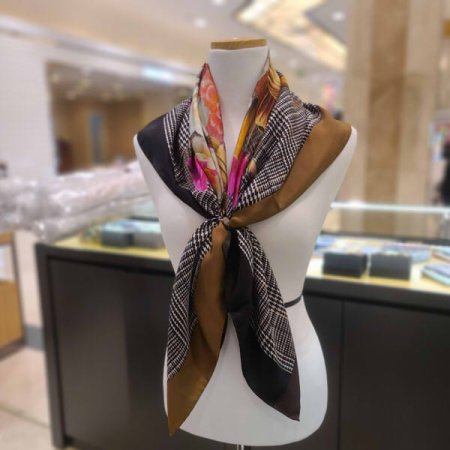 정사각 실크 스카프