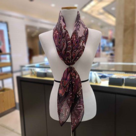 간절기 레이온 정사각 스카프