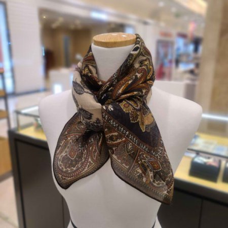 간절기 레이온 정사각 스카프