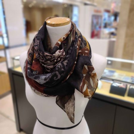 울실크 롱스카프