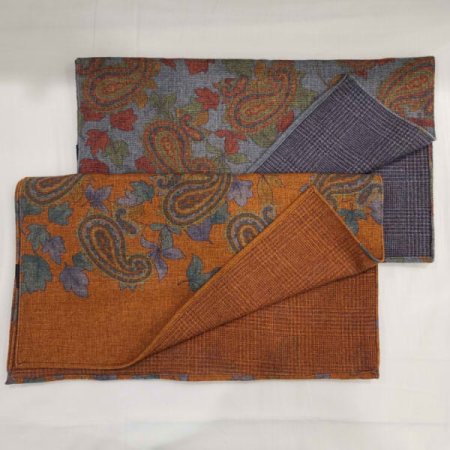 울 롱 양면 나염 머플러