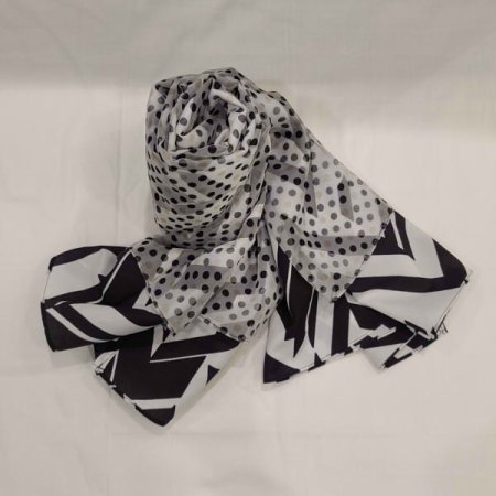 도트 폴리 롱 스카프