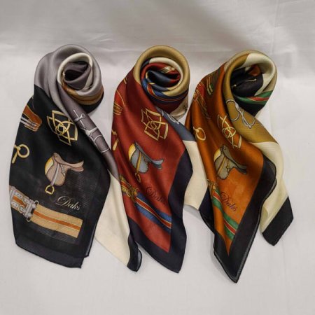 클래식 롱 실크스카프