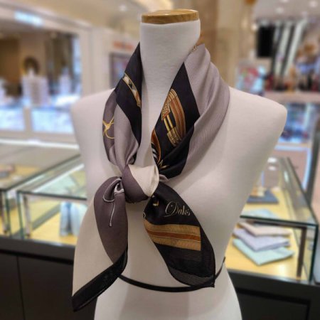 클래식 롱 실크스카프