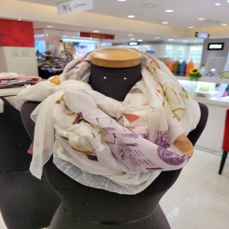 사각 이겹 스카프