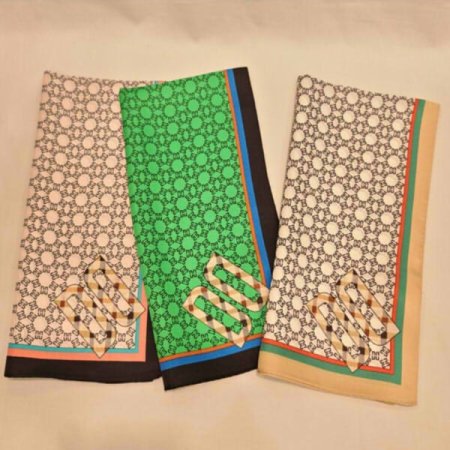 DD로고 사각 쁘띠 실크스카프