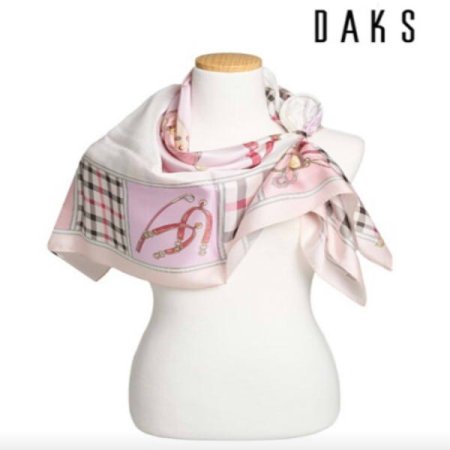 클래식 사각 실크스카프