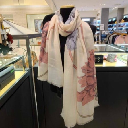 간절기 울 나염 롱스카프