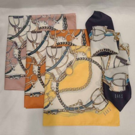 수입 폴리 사각 쁘띠스카프