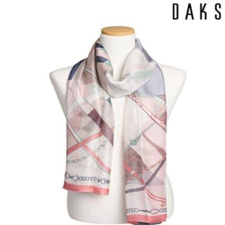 나염 롱 실크 스카프